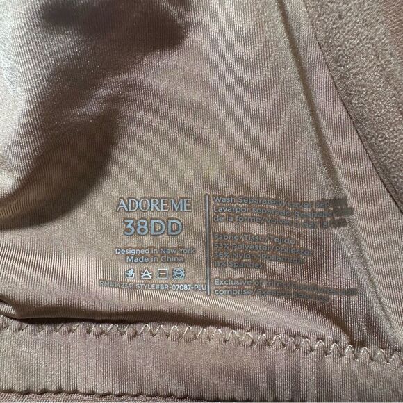 Adore Me Women's Underwire Push Up Bra BR-07087-PLU Size 38DD - Picture 4 of 10